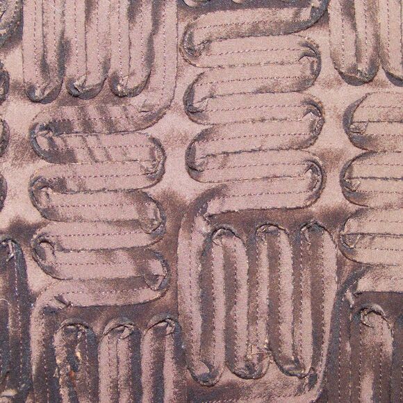 SAMUEL DONG Jacket, M, Brown, Ribbon Strips, Zipper front, Hand Wash - Picture 5 of 14